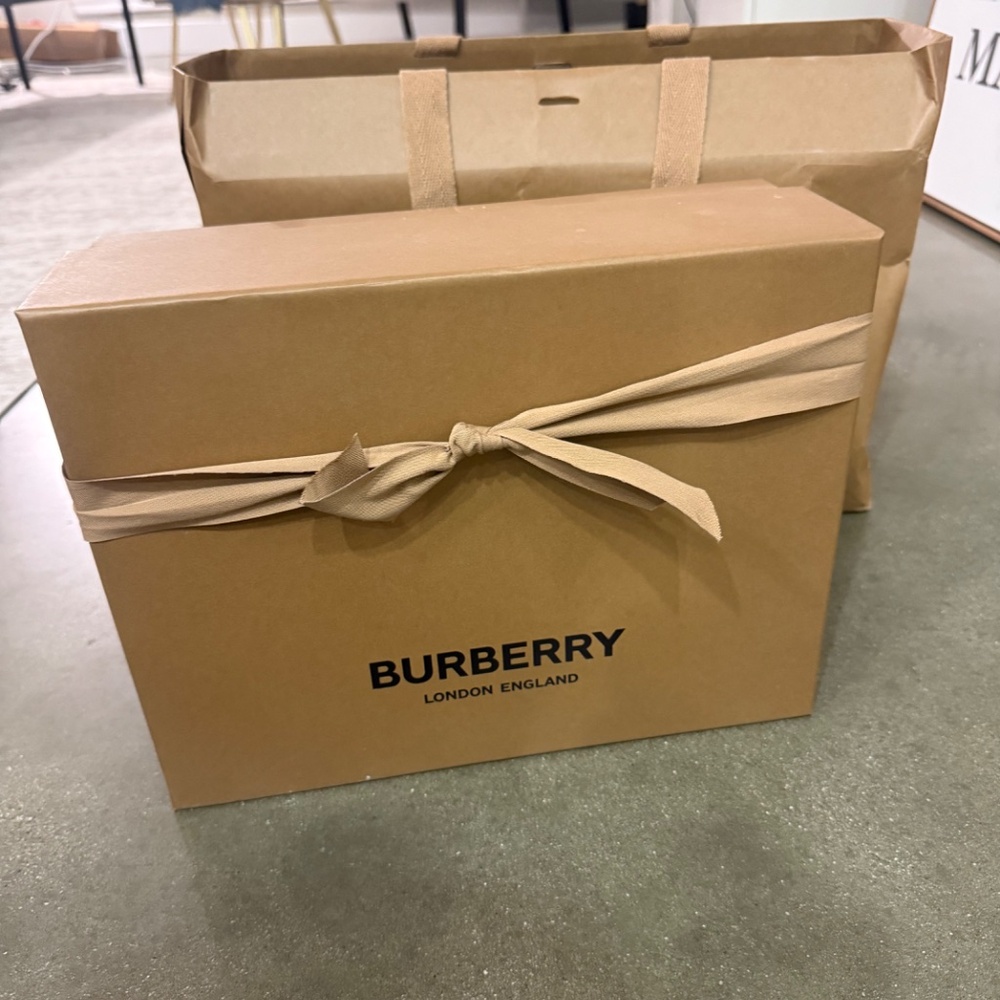 Burberry Mini Two-Tone Canvas Tote - Picture 13 of 13